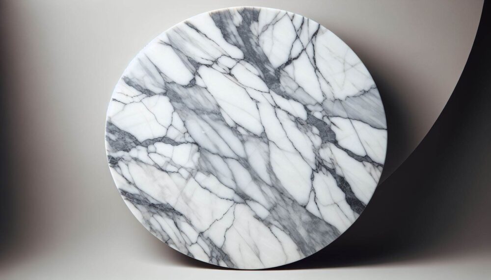 White Calacatta Round Table